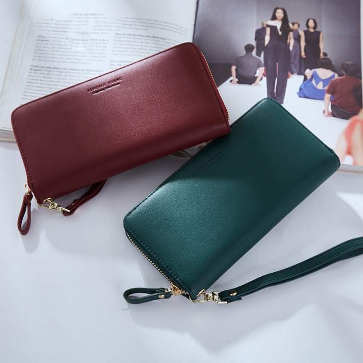 Wristband Women Long Clutch Wallet Large Capacity Wallets Female Purse Long zipper hand bag