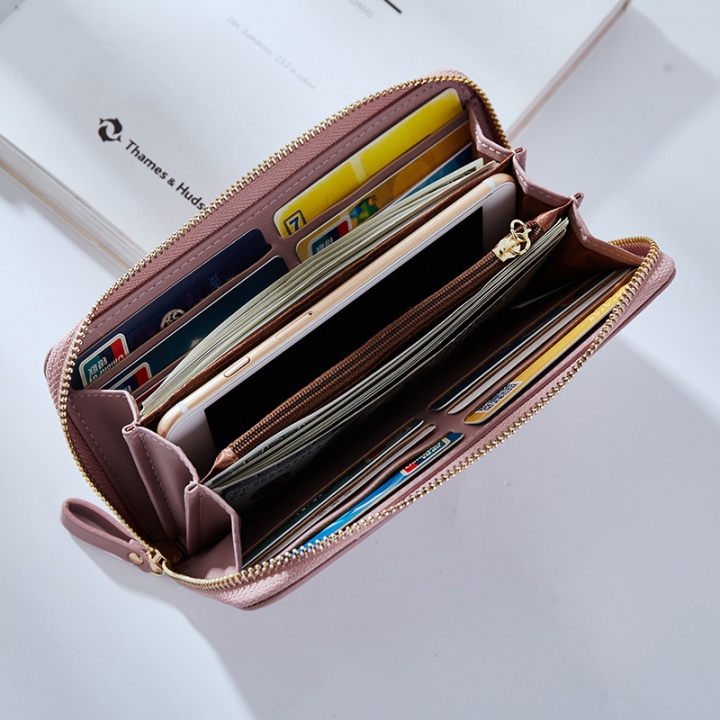 Wristband Women Long Clutch Wallet Large Capacity Wallets Female Purse Long zipper hand bag