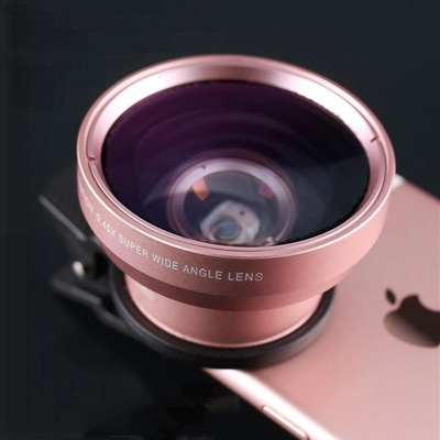 2 In 1 Mobile Phone Lens 0.45x Super Wide Angle 12.5x Macro HD Camera Lens For iPhone 12 11 8 7 6 XS Huawei Xiaomi Samsung
