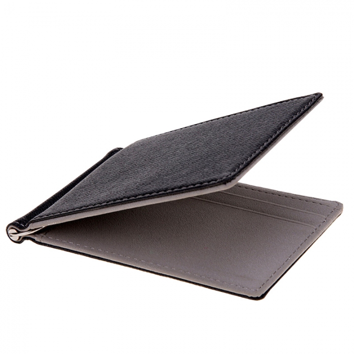 Leather Men Money Clip Wallet Solid Male Purses With Designer Cash Holder Card Cases Money Clip