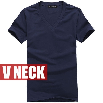 2018 Brand Clothing V neck Men's T Shirt Men Fashion Tshirts Fitness Casual For Male T-shirt