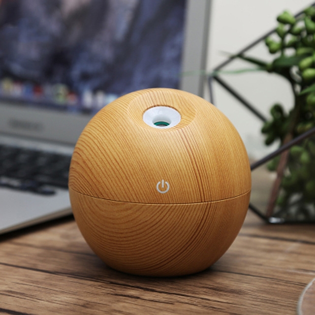 USB Aroma Essential Oil Diffuser Ultrasonic Cool Mist Humidifier Air Purifier 7Color LED Night light