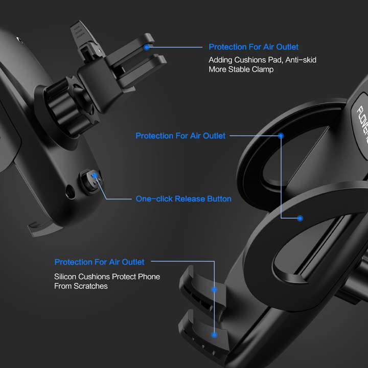 One-Click Release Car Phone Holder Universal Air Vent Mount Car Holders Stand Mobile Supports