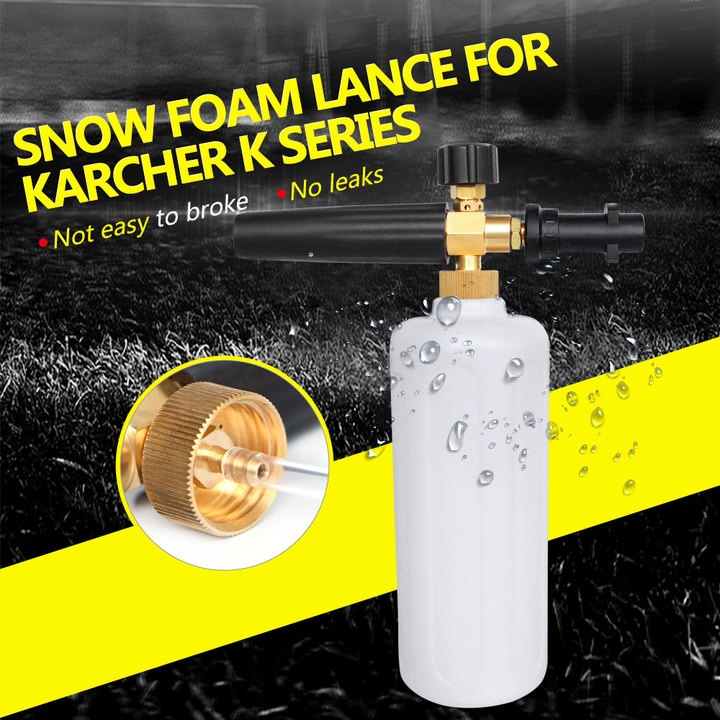 High Pressure Snow Foam Lance Soap Foamer Adjustable Foam Nozzle Foam Generator Car Washer