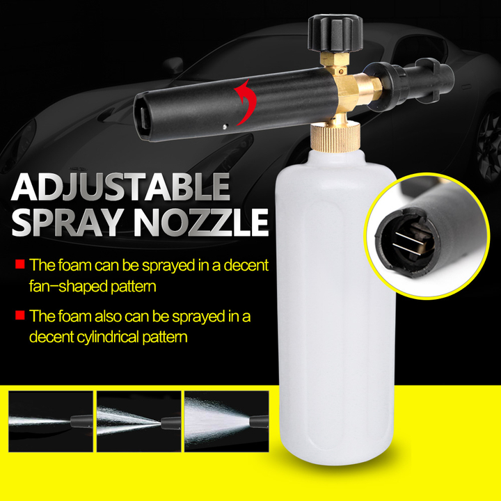 High Pressure Snow Foam Lance Soap Foamer Adjustable Foam Nozzle Foam Generator Car Washer