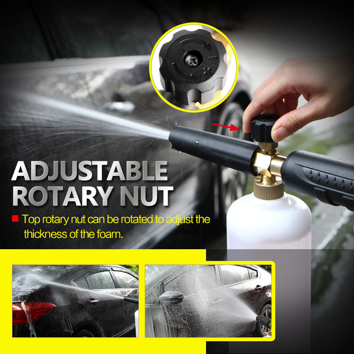 High Pressure Snow Foam Lance Soap Foamer Adjustable Foam Nozzle Foam Generator Car Washer