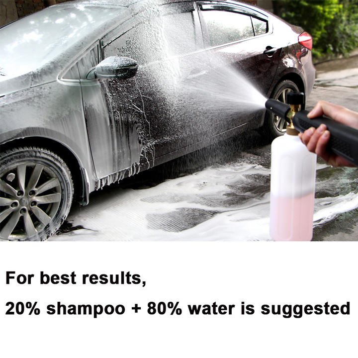High Pressure Snow Foam Lance Soap Foamer Adjustable Foam Nozzle Foam Generator Car Washer
