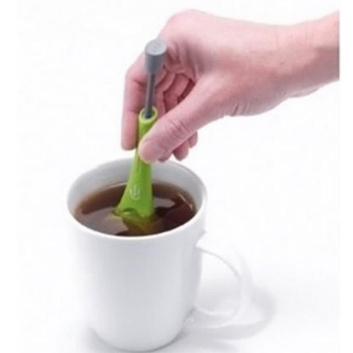 Tea Infuser Built-in plunger Healthy Intense Flavor Tea bag Plastic Tea&amp;Coffee Strainer Measure
