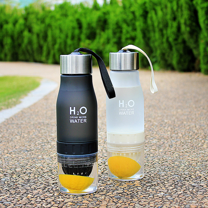 680ml Water Bottle plastic Fruit bottle Infuser Drink Outdoor Sports Juice lemon Portable Kettle