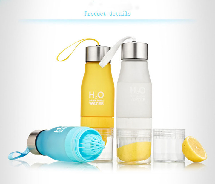 680ml Water Bottle plastic Fruit bottle Infuser Drink Outdoor Sports Juice lemon Portable Kettle