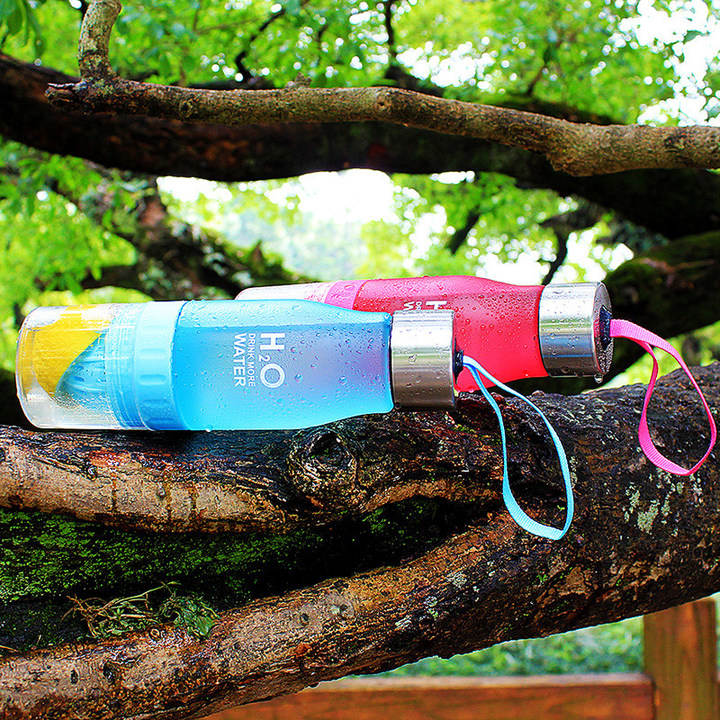680ml Water Bottle plastic Fruit bottle Infuser Drink Outdoor Sports Juice lemon Portable Kettle