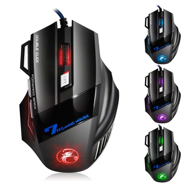 Wired Gaming Mouse 7 Button 5500 DPI LED Optical USB Computer Mouse Gamer Mice X7 Game Mouse
