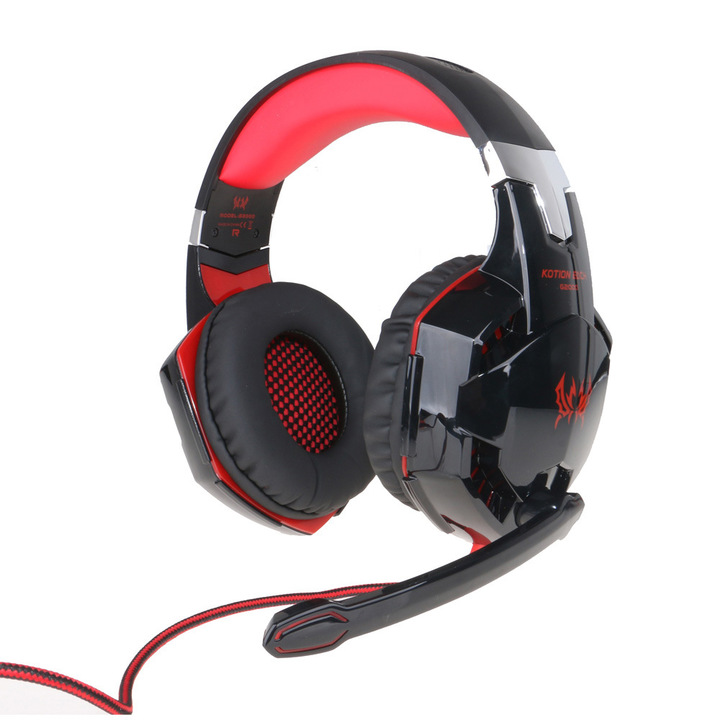 G2000 Computer Stereo Gaming Headphones casque Deep Bass Game Earphone Headset with Mic LED Light