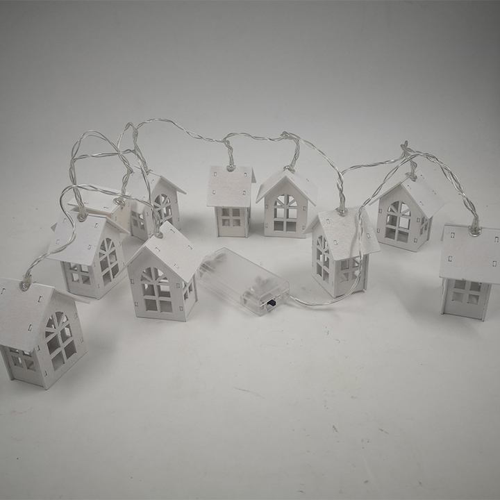 LED Christmas Tree House Style LED Light String Garland HOME New Year Christmas Decorations Home