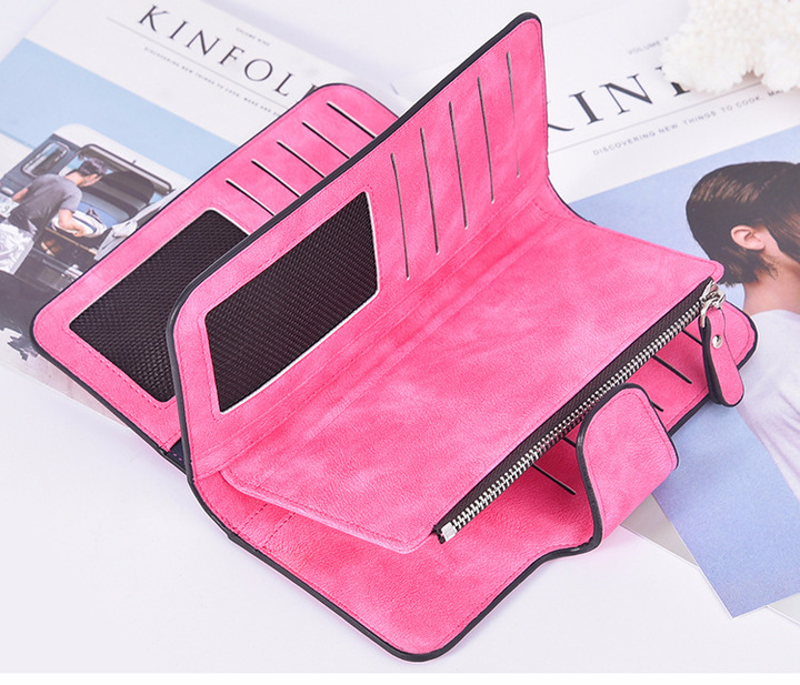 Women Leather Lady Purses High Quality Ladies Wallet Long Female Wallet Multi-functional purse
