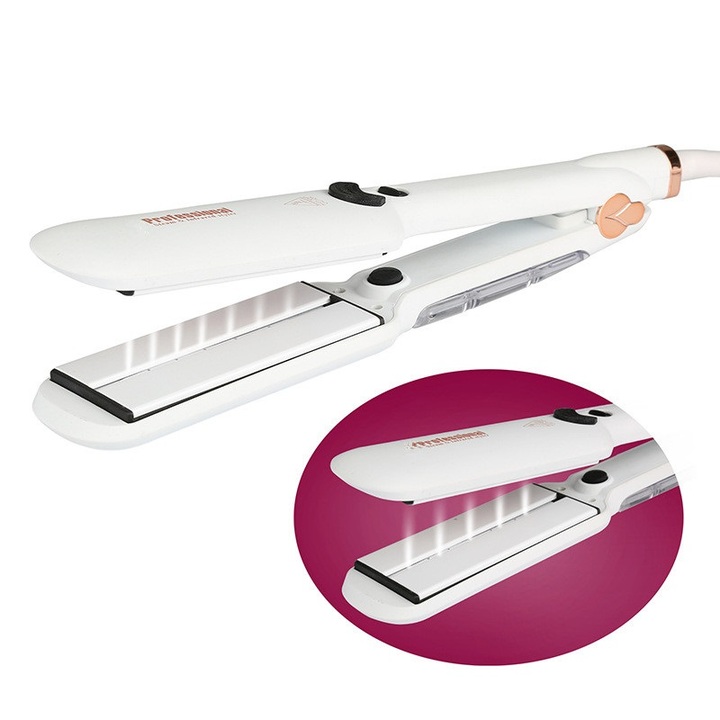 Multi-function infrared clamp plate Steam Hair Straightener Infrared Heating straight hair Tool