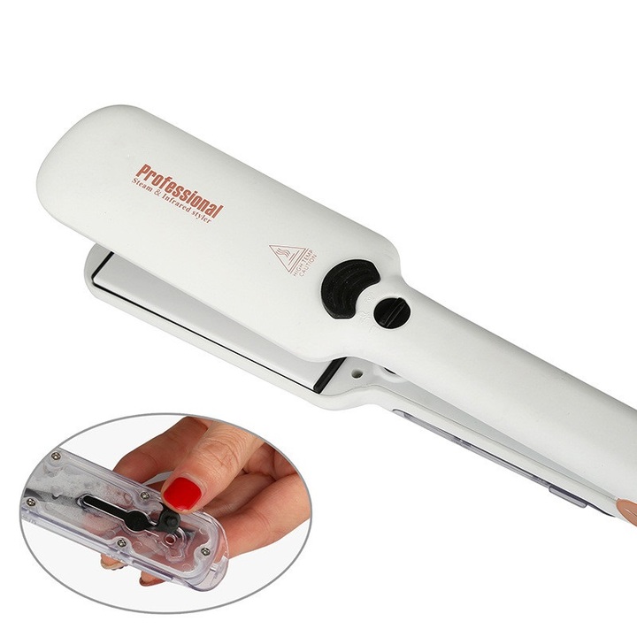 Multi-function infrared clamp plate Steam Hair Straightener Infrared Heating straight hair Tool