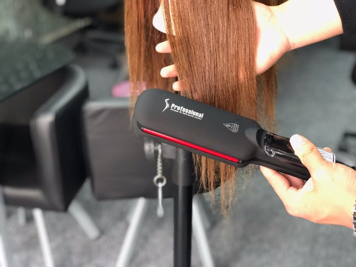Multi-function infrared clamp plate Steam Hair Straightener Infrared Heating straight hair Tool