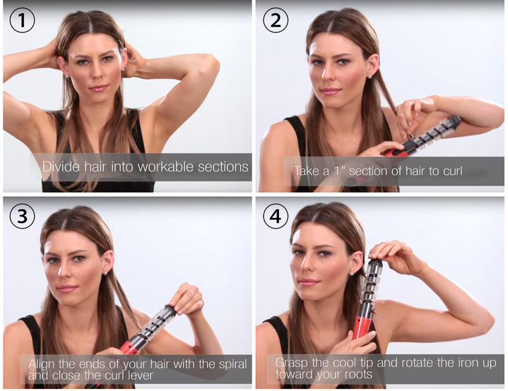 Hair Curler Magic Spiral Curling Iron Fast Heating Curling Wand Electric Hair Styler Styling Tool