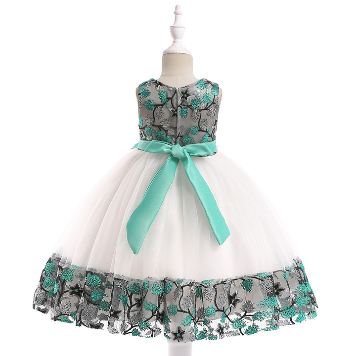 Kids Dresses Girls Party Dress Christmas Girls Dress Children embroidered dress lace princess skirt