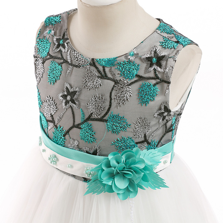 Kids Dresses Girls Party Dress Christmas Girls Dress Children embroidered dress lace princess skirt