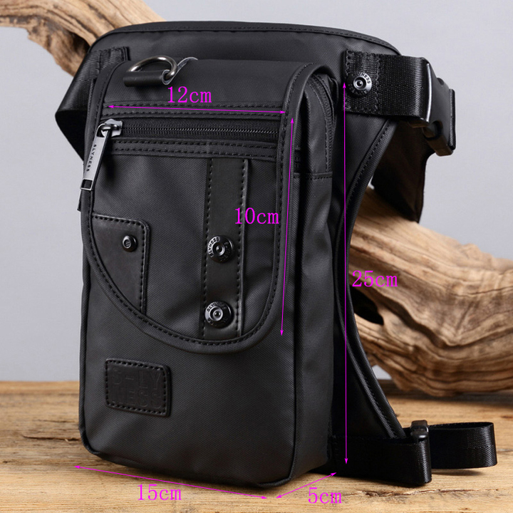 Men Waist Pack Waterproof Nylon/Canvas Messenger Shoulder Bags CrossBody Motorcycle Rider Leg Bags