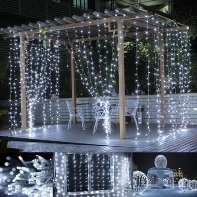 LED Curtain Lamp 3*3 m 304 Lamp Christmas Decorative Lamp Colour Lamp String LED Curtain Lamp