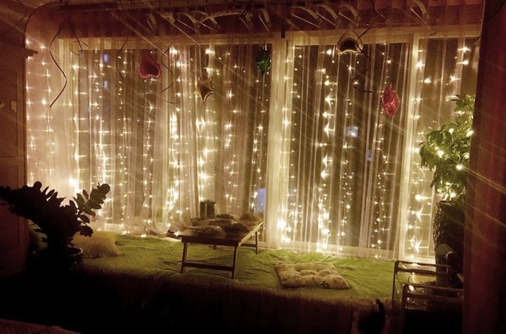 LED Curtain Lamp 3*3 m 304 Lamp Christmas Decorative Lamp Colour Lamp String LED Curtain Lamp