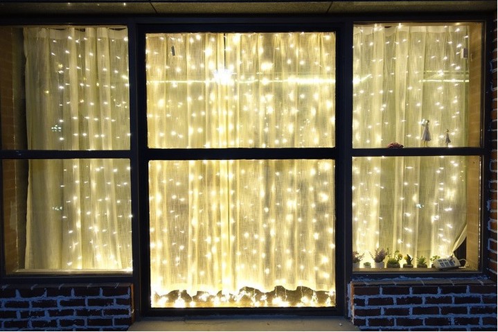 LED Curtain Lamp 3*3 m 304 Lamp Christmas Decorative Lamp Colour Lamp String LED Curtain Lamp