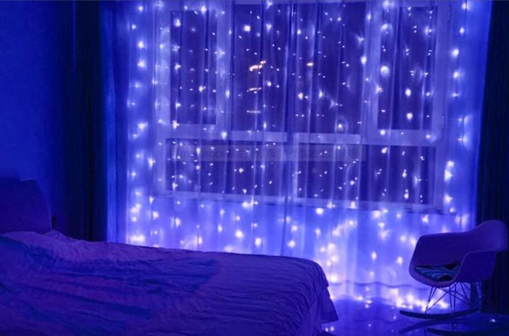 LED Curtain Lamp 3*3 m 304 Lamp Christmas Decorative Lamp Colour Lamp String LED Curtain Lamp