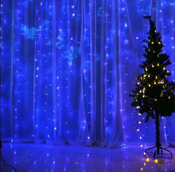 LED Curtain Lamp 3*3 m 304 Lamp Christmas Decorative Lamp Colour Lamp String LED Curtain Lamp