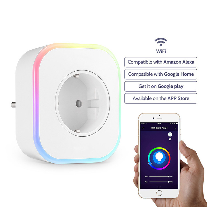 Mini Wifi Smart Socket APP voice timing Mobile phone remote control socket WIFI smart socket