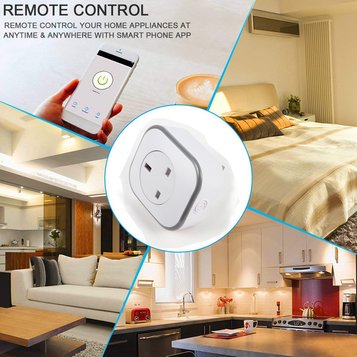 Mini Wifi Smart Socket APP voice timing Mobile phone remote control socket WIFI smart socket