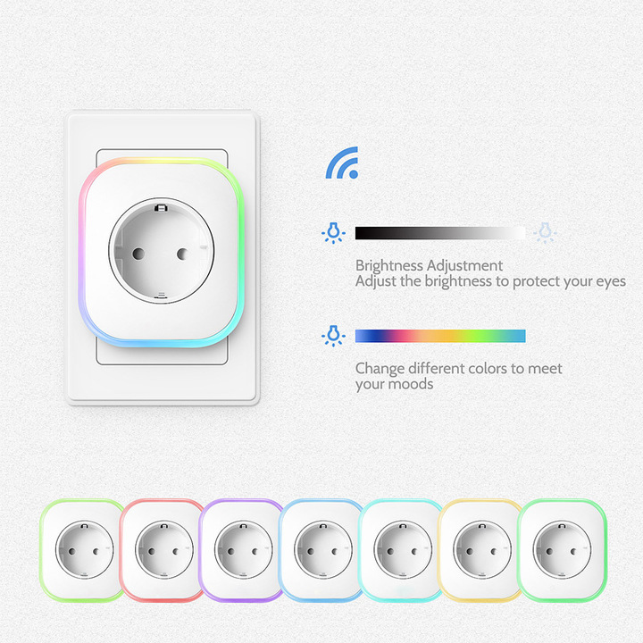 Mini Wifi Smart Socket APP voice timing Mobile phone remote control socket WIFI smart socket