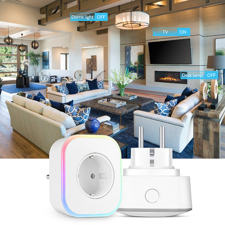 Mini Wifi Smart Socket APP voice timing Mobile phone remote control socket WIFI smart socket