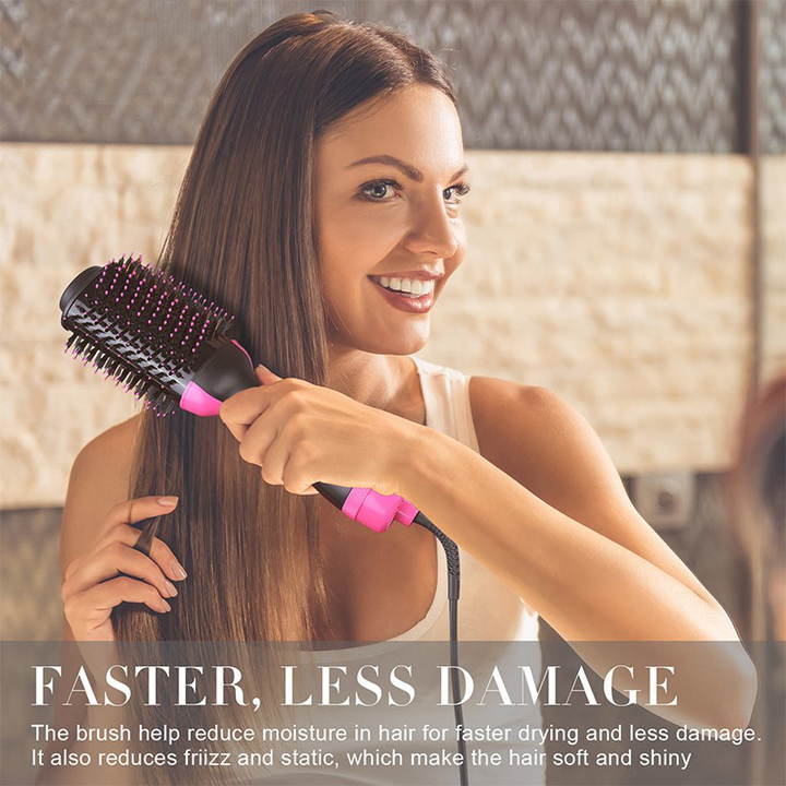 Two-in-one Blower Comb Infrared Negative Ion Hot Air Comb blow Dual-purpose Hair drier Moulding Comb