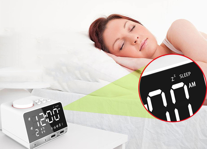 K11 Bluetooth speaker alarm clock audio creative music clock display radio Bluetooth speaker charger