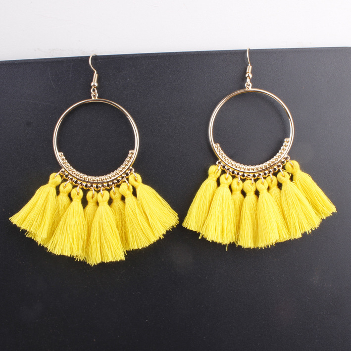 10pcs/lot brand fan tassel earrings female high-grade personality eardrop popular adorn article