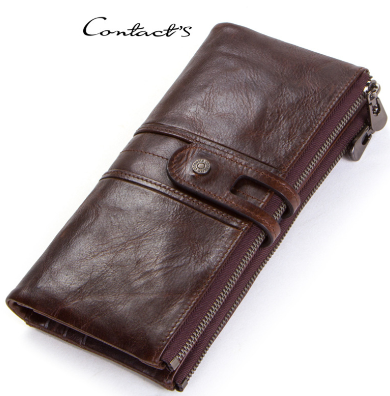 Women Purses Long Zipper Genuine Leather Ladies Clutch Bags With Cellphone Holder Card Holder Wallet