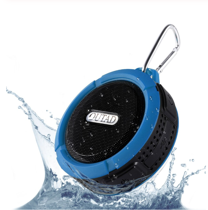 C6 Plastic Portable Wireless Speaker With Calls Handsfree and Suction Cup Waterproof Shower Speaker