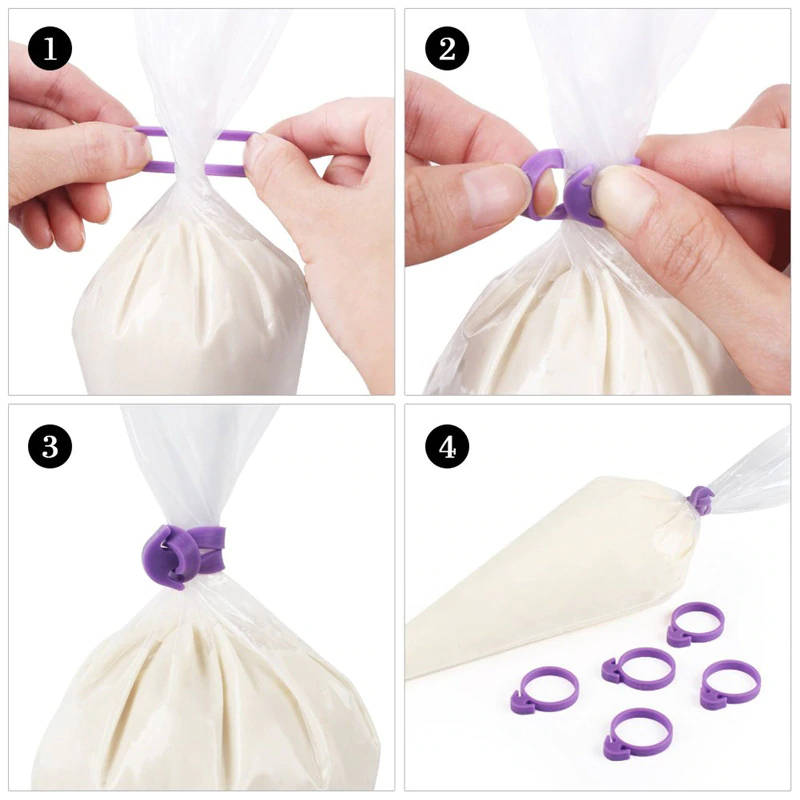 21PCS  Kitchen DIY Cake Icing Piping Cream Decorate Tool Reusable Pastry Bag+Stainless Nozzle Baking