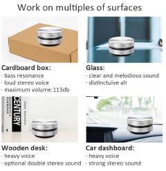 Bone Conduction Bluetooth Speaker Vibration Stereo Audio Digital TWS Wireless Smallest Portable Sound Box DURAMOBIHumbirdSpeaker
