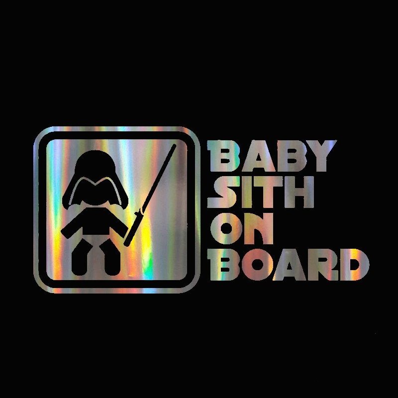 Baby on Board Laser Car Reflective Decor Sticker 18 X 9 Cm (7" X 3.5")