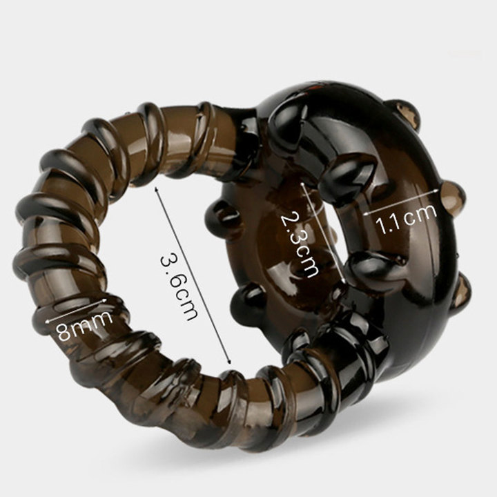 Elastic Cock Ring Testicle Restraint Prolonged Intercourse Adult Sex Toy for Men view 2