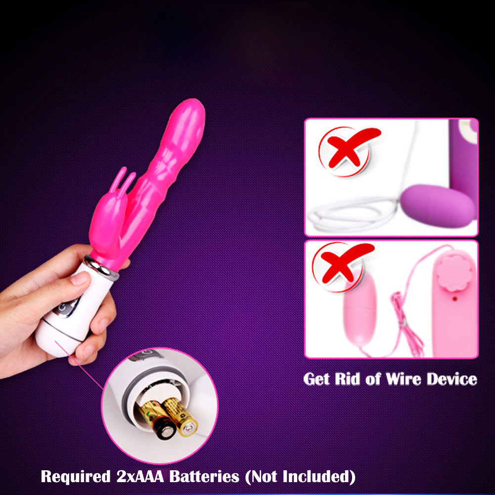 Classic G Spot Rabbit Vibrator 12 Vibrating Modes Vagina Clitoris Stimulator for Women Adult Sex Toy