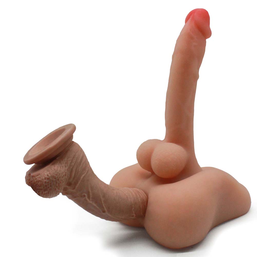 3D Realistic Liquid Dildo Anal Plug Monster Cock With Balls Large Base Anus Tunnel Giant Masturbator Adult Love Doll Masturbation Sex Toy Gift for Women Men Couple view 6