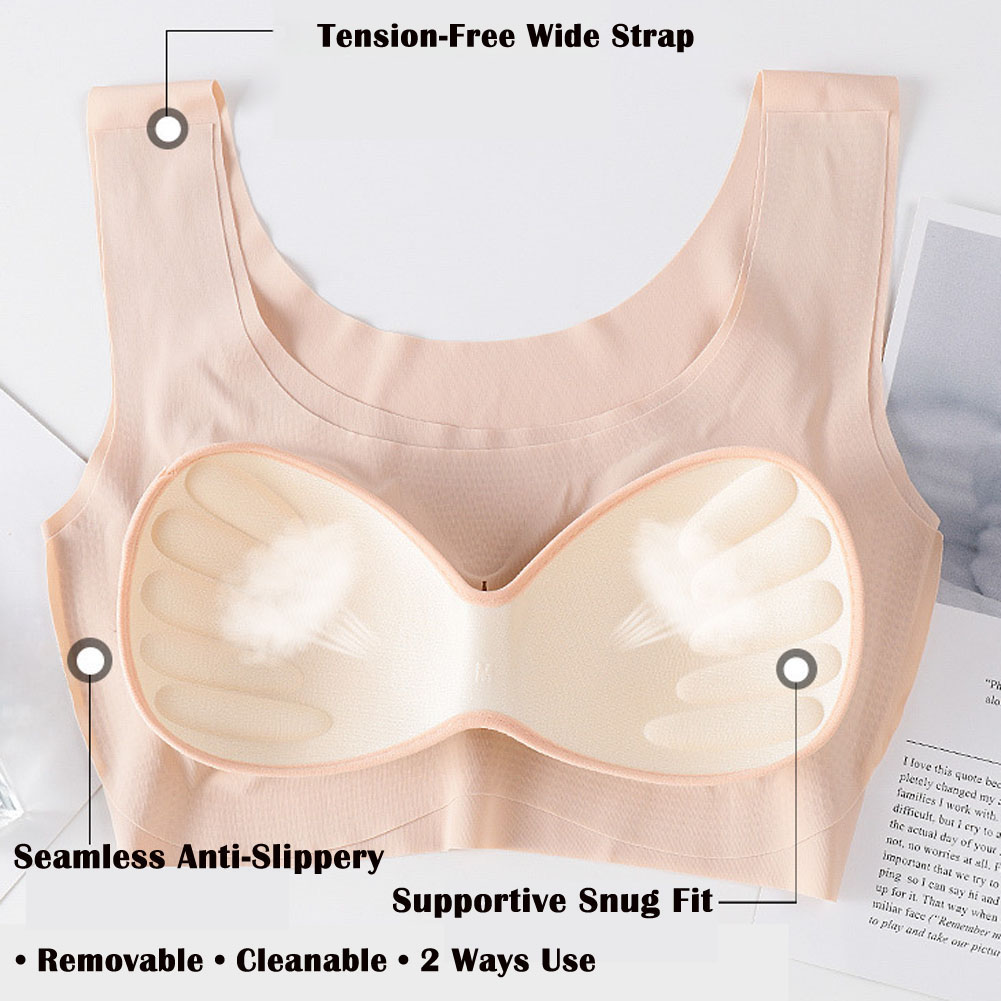 Women's Seamless Wireless Sport Bra for Gym Yoga Gift for Girlfriend Wife