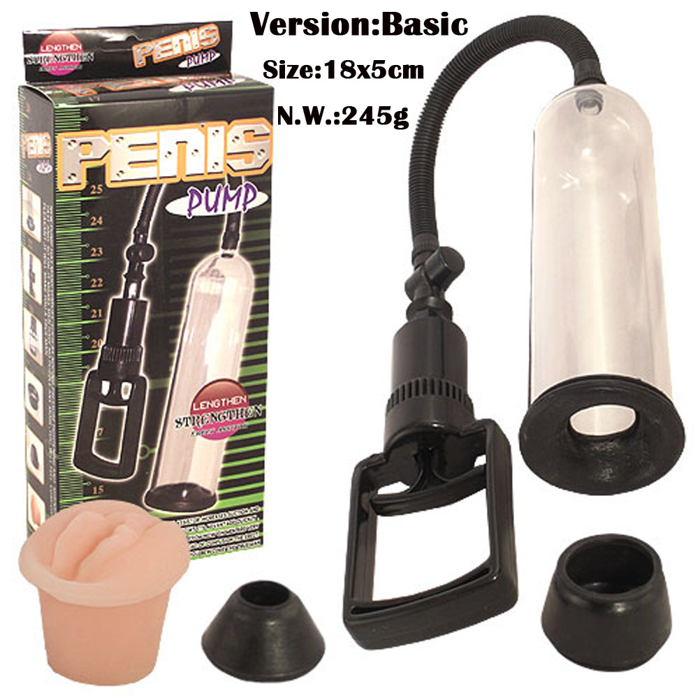 Manual Penis Vacuum Pump Cock Extender Male Masturbator Cup Air Pressure Enlarger Dong Enlargement Jerkoff Blowjob Device Adult Sex Toy for Man Erection Massage Enhancement Masturbation Toys view 4
