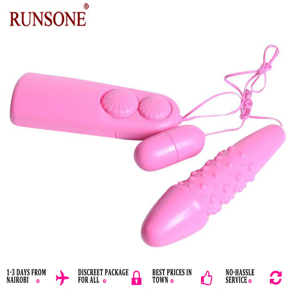 Powerful Bullet Egg Vibrator Clit Stimulator Dildo Adult Sex Toys For Women Options of Single or Dual-Eggs or Dildo-Egg