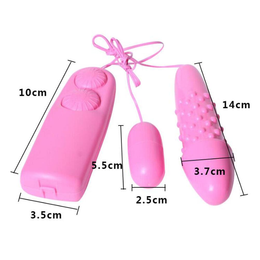 Powerful Bullet Egg Vibrator Clit Stimulator Dildo Adult Sex Toys For Women Options of Single or Dual-Eggs or Dildo-Egg view 5